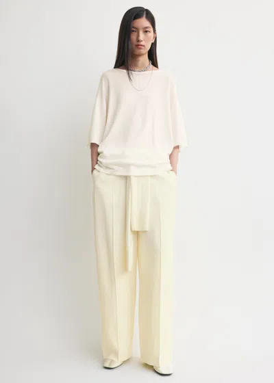 Totême Longline Tee Knit White In Multi