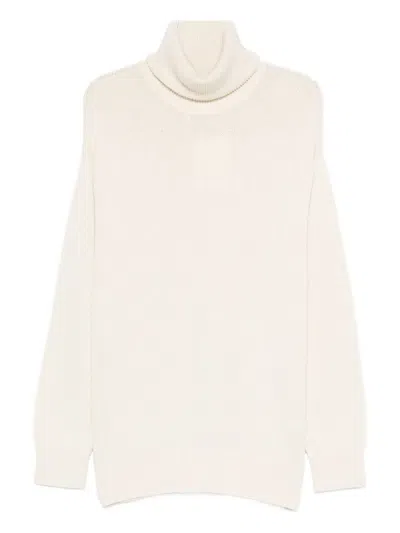 Totême Longline Turtleneck Turtleneck In White