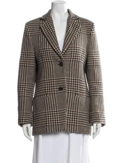 Pre-owned Totême Longline Wool Blazer Wool Blazer In Brown
