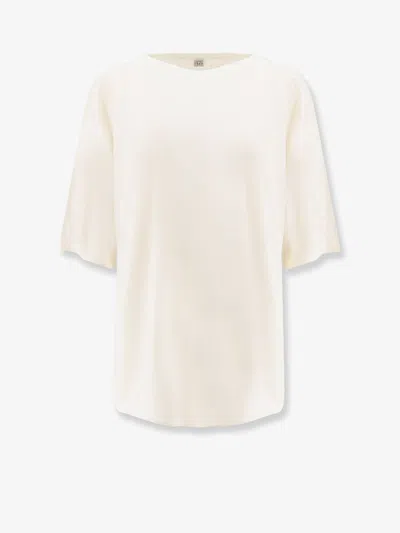 Totême Longline Wool Blend Sweater In Neutral