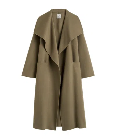 Totême Wide-lapel Pocket Coat In Multi