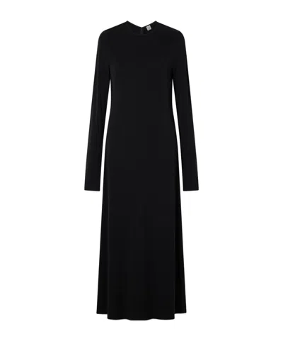 Totême Long-sleeved Dress In Black