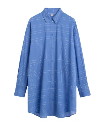 Totême Long-sleeved Shirt In Blue