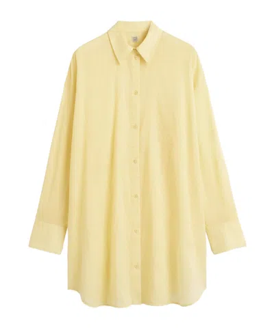 Totême Long-sleeved Shirt In Blue
