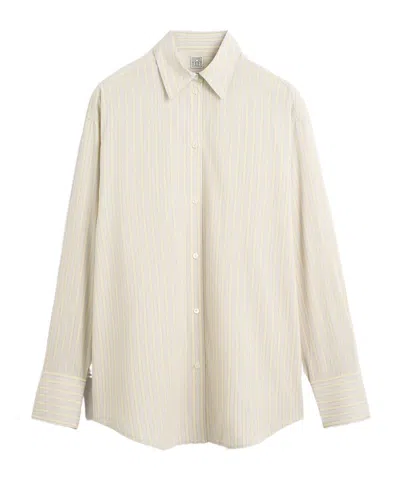 Totême Long-sleeved Shirt In Neutral