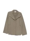 Totême Oversized Cotton-blend Jacket In Green