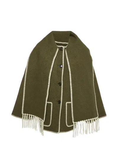 Pre-owned Totême Long-sleeves Jacket In Green