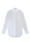 Totême Toteme Signature Organic Cotton Poplin Button-up Shirt In White