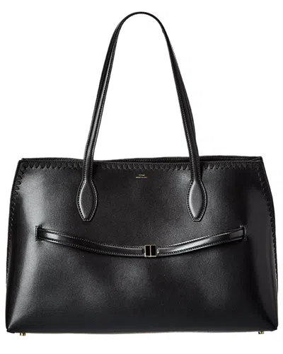 Totême Toteme Lounge Leather Tote In Orange