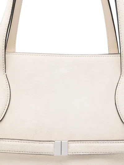 Totême Toteme Lounge Suede Leather Tote Bag In Sand