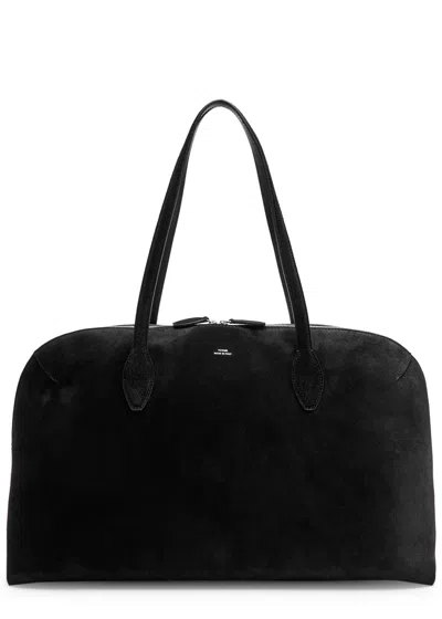 Totême Toteme Lounge Suede Tote In Black