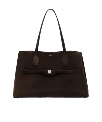 Totême Lounge Tote Shoulder Bag In Brown