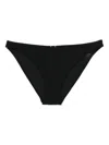 Totême Low-rise Bikini Bottom In Black