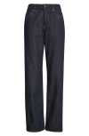 Totême Toteme Low Rise Organic Cotton Denim Straight Leg Jeans In Blue