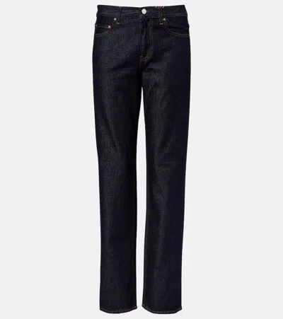 Totême Low-rise Straight Jeans In Blue