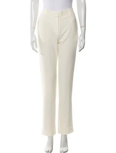 Pre-owned Totême Low Rise Straight Leg Pants In Neutral