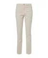 Totême Low-rise Tapered Jeans In Neutral
