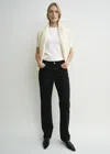 Totême Low Straight Denim Black In Black