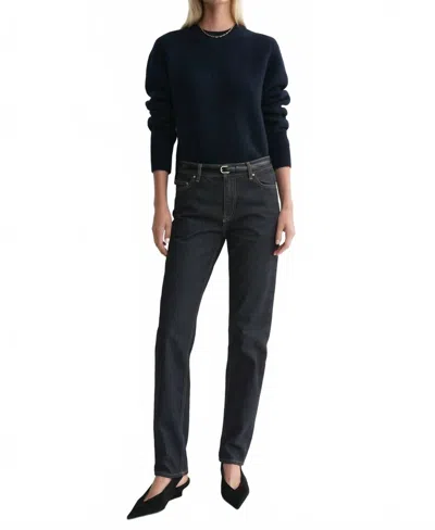 Totême Low Taper Denim Jeans In Slate In Gray