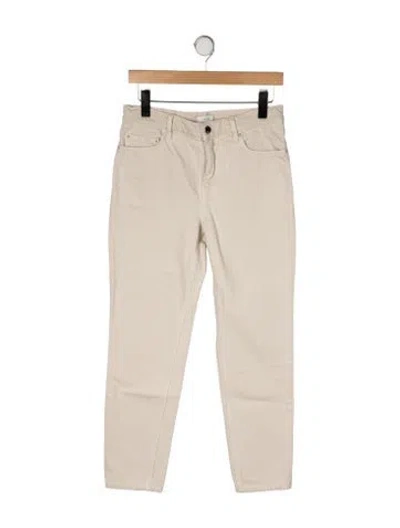 Pre-owned Totême Low Taper Denim Straight Leg Pants W/ Tags In Neutral