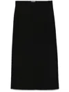 Totême Toteme Women Knitted Long Skirt In Black  