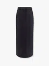 Totême Low-waist Straight Skirt In Black
