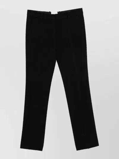 Totême Low-rise Slim Tapered Trousers In Black