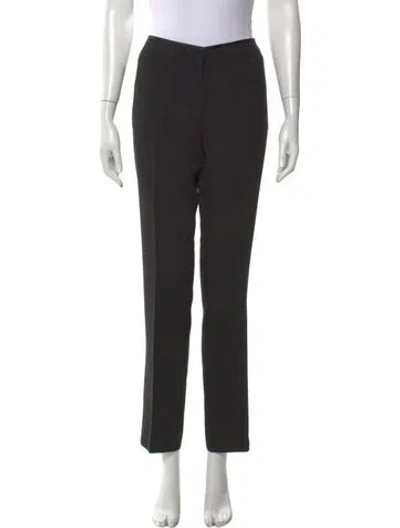 Pre-owned Totême Low-waist Cigarette Trousers Straight Leg Pants In Black
