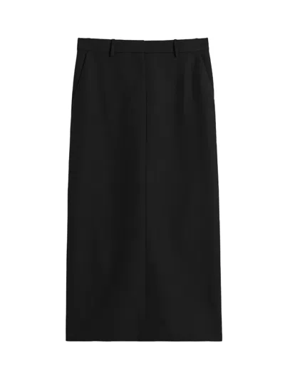 Totême Toteme Low-waist Straight Skirt Black