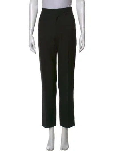 Pre-owned Totême Lula Pant Straight Leg Pants In Black