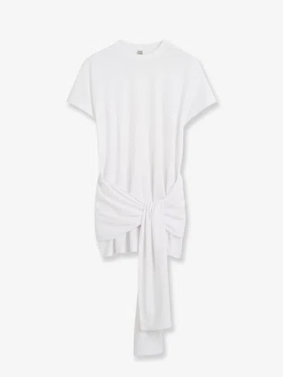 Totême Lyocell And Cotton Blend T-shirt In White