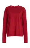 Totême Lyocell-cotton Top In Red