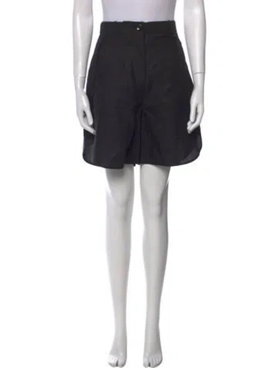 Pre-owned Totême Lyocell Linen Wrap Slits Shorts Mini Shorts W/ Tags In Black