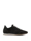 Totême Toteme Flex Quilted Suede Sneakers In Brown