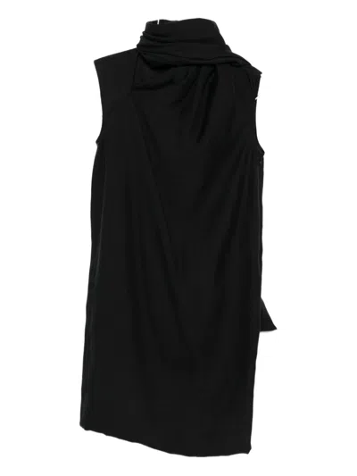 Totême Toteme Main Scarf Midi Dress In Black