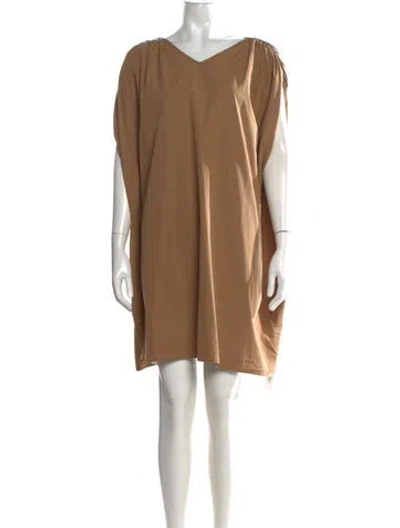 Pre-owned Totême Manta Mini Dress In Neutrals