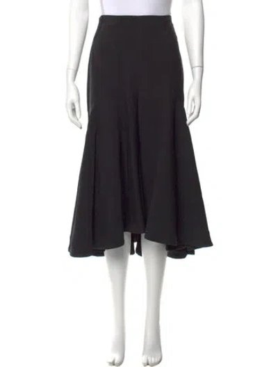 Pre-owned Totême Mazille Skirt Midi Length Skirt In Black