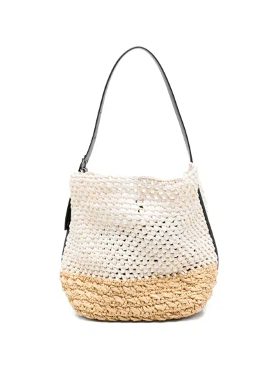 Totême Medium Belt-strap Tote Bag In White