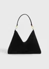 Totême Medium-sized Zippered Shoulder Bag In Black