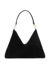 Totême Womens Black Bevel Medium Suede Tote Bag In Black