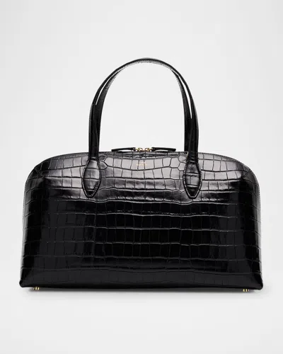 TOTÊME MEDIUM CROCO-EMBOSSED DAY TOTE BAG