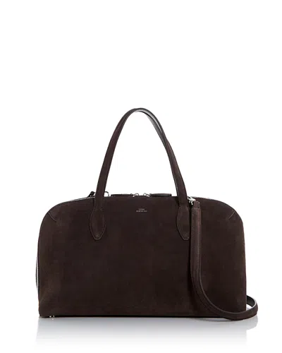 Totême Medium Day Suede Tote In Brown