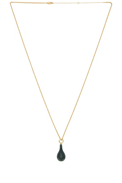 Totême Medium Jade Drop Necklace In Green