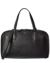 Totême Leather Handbag With Engraved Logo On The Front In Black