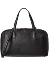 Totême Leather Handbag With Engraved Logo On The Front In Black