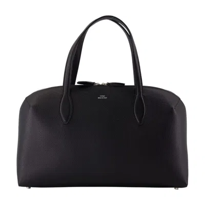 Totême Toteme Medium Lounge Zip Shopper Bag In Black