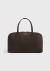 Totême Medium Suede Day Tote Brown In Brown