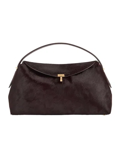 Totême Medium T-lock Tote Bag In Brown