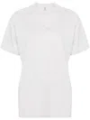 Totême Mélange-effect T-shirt In Grey