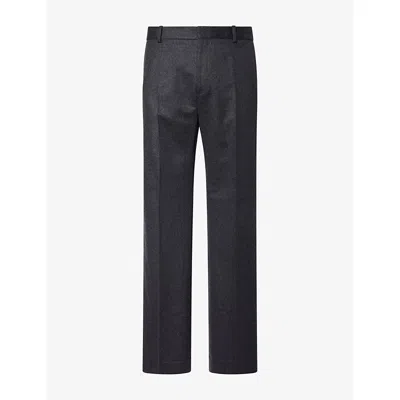 Totême Mens Toteme Straight-leg Wool And Cashmere Trousers In Black